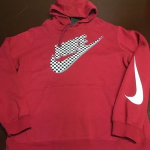 Nike Check Futura Red Crushed Fleece Multiple size